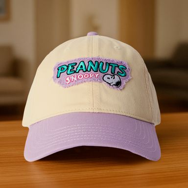Gorra de Beisbol Serie Snoopy Colorful Vintage Lila