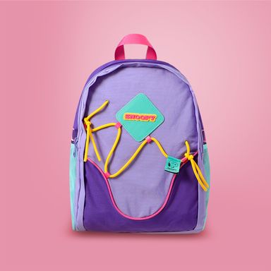 Maleta Escolar Serie Snoopy Colorful Vintage Morado