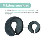 Almohada-para-Viaje-de-Espuma-Viscoelstica-Ajustable-para-el-Cuello-Serie-Miniso-Verde-Negruzco-4-26699