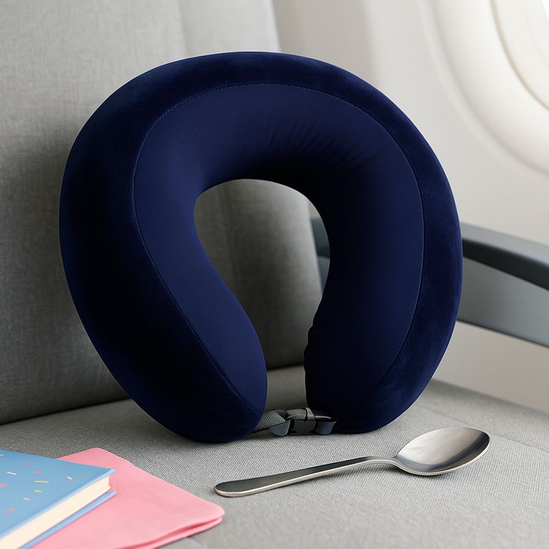 Almohada-para-Viaje-de-Espuma-Viscoelstica-Ajustable-para-el-Cuello-Serie-Miniso-Azul-Marino-2-26700