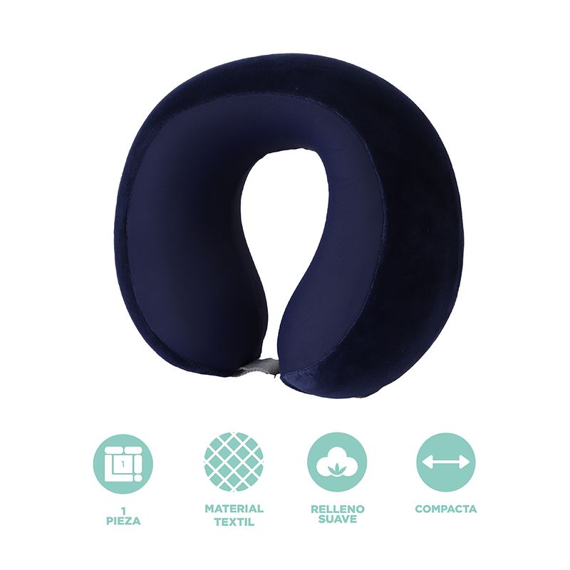 Almohada-para-Viaje-de-Espuma-Viscoelstica-Ajustable-para-el-Cuello-Serie-Miniso-Azul-Marino-3-26700
