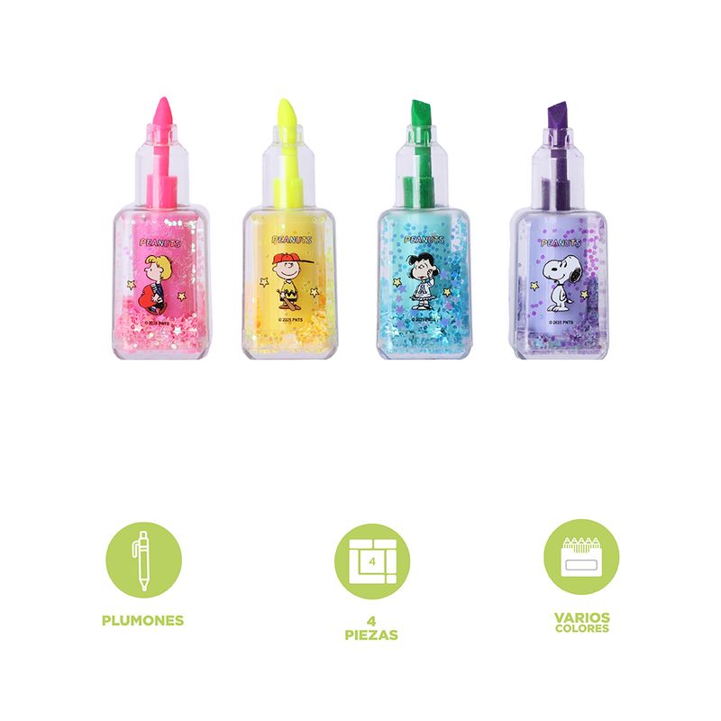 Set-de-Plumones-4-Piezas-Serie-Snoopy-Colorful-Vintage-3-26782