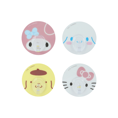 Ganchos Adhesivos Redondos Serie Sanrio 4 Piezas