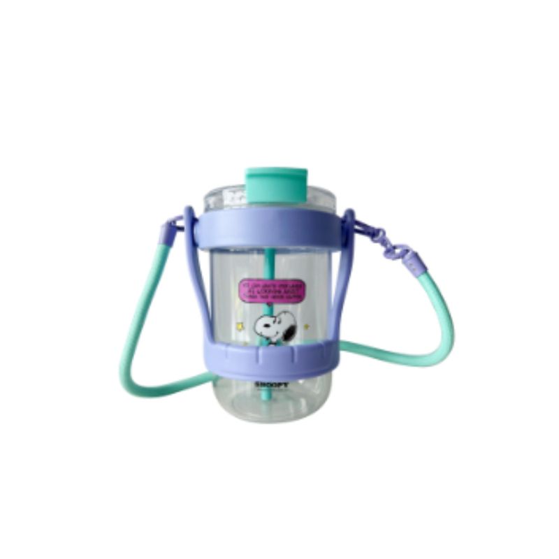 Vaso-Plastico-con-Doble-Pico-y-Correa-de-1000-Ml-Serie-Snoopy-Colorful-Vintage-1-26769