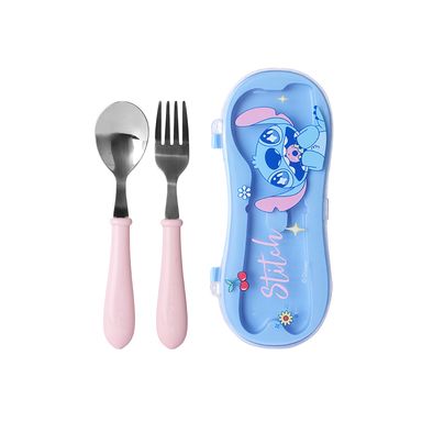 Juego de Cubiertos Tenedor y Cuchara Serie Disney Stitch Dinner Party