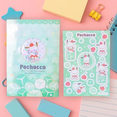 Cuaderno Tapa Dura 80 Hojas Serie Sanrio Colorful Summer Pochacco