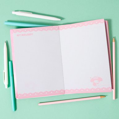 Cuaderno Tapa Dura 80 Hojas Serie Sanrio Colorful Summer My Melody