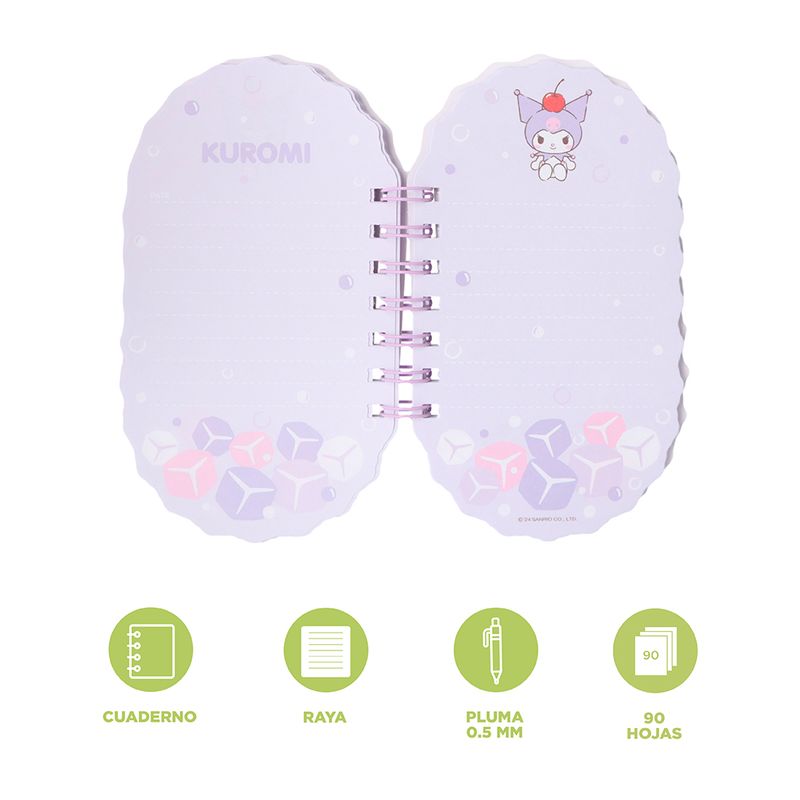 Agenda-Argollada-90-Hojas-Serie-Sanrio-Colorful-Summer-Kuromi-3-26811