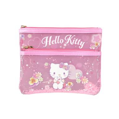 Organizador para Viaje con Bolsa de Doble Capa y Cremalleras Serie Hello Kitty Flower Language