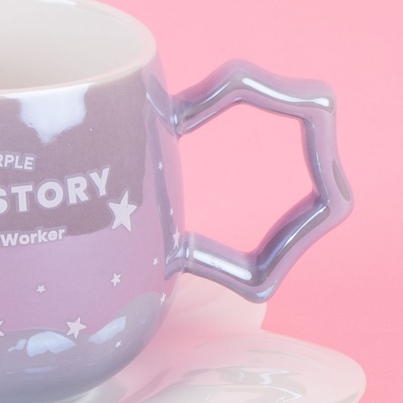 Taza-de-Ceramica-con-Posavasos-y-Cuchara-220-Ml-Serie-Holografica-Purpura-3-26886