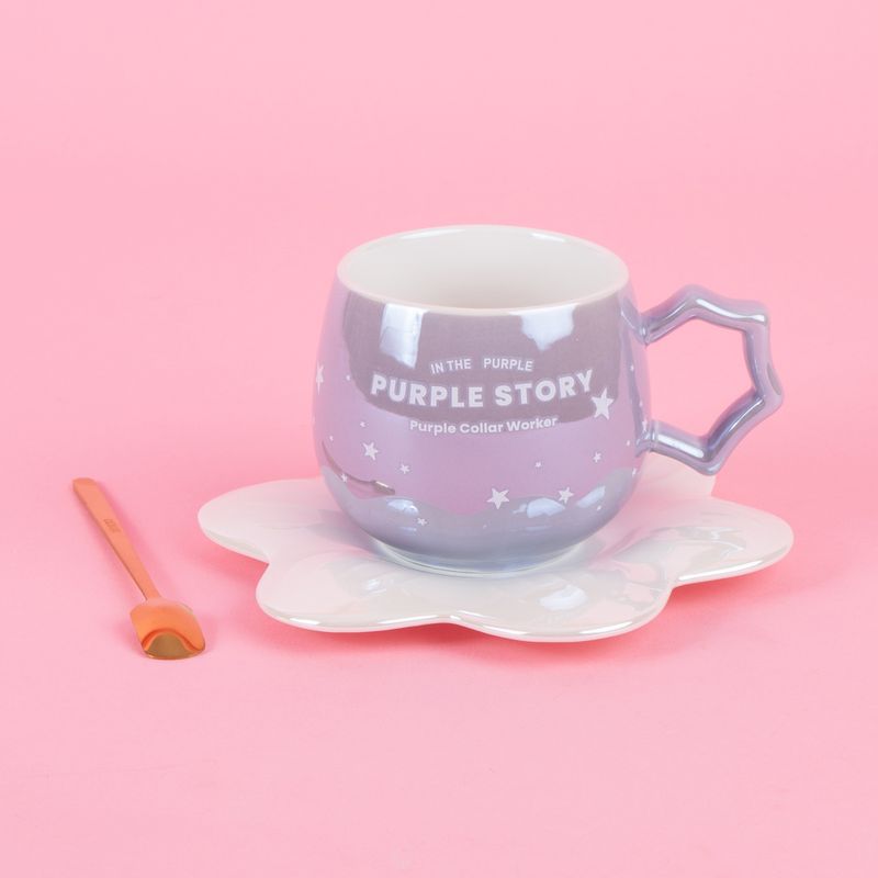 Taza-de-Ceramica-con-Posavasos-y-Cuchara-220-Ml-Serie-Holografica-Purpura-5-26886