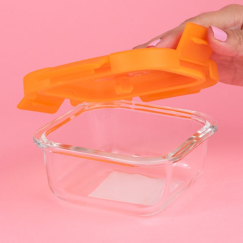 Contenedor-Cuadrado-para-Alimentos-320-Ml-Serie-Rainbow-Naranja-2-26883