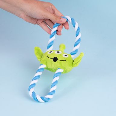 Juguetes para Mascotas Cuerda de Algodon con Doble Cabeza Alien Serie Toy Story Disney