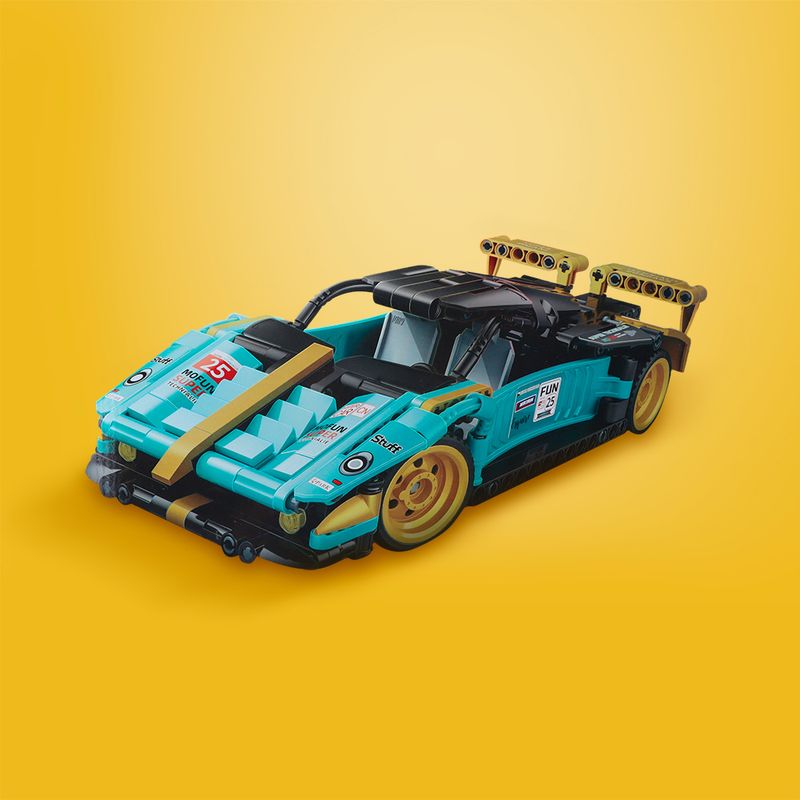 Bloques-de-Construccion-Carro-de-Carreras-Pull-Back-Azul-Acido-Serie-Miniso-2-26867