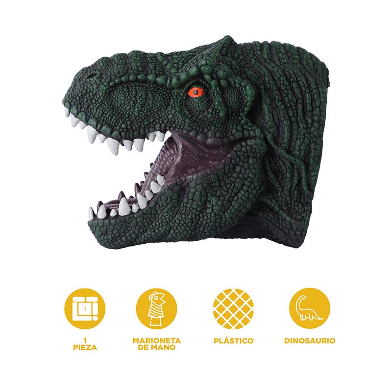 Marioneta-de-Mano-Tiranosaurio-Color-Verde-Serie-Miniso-3-26942