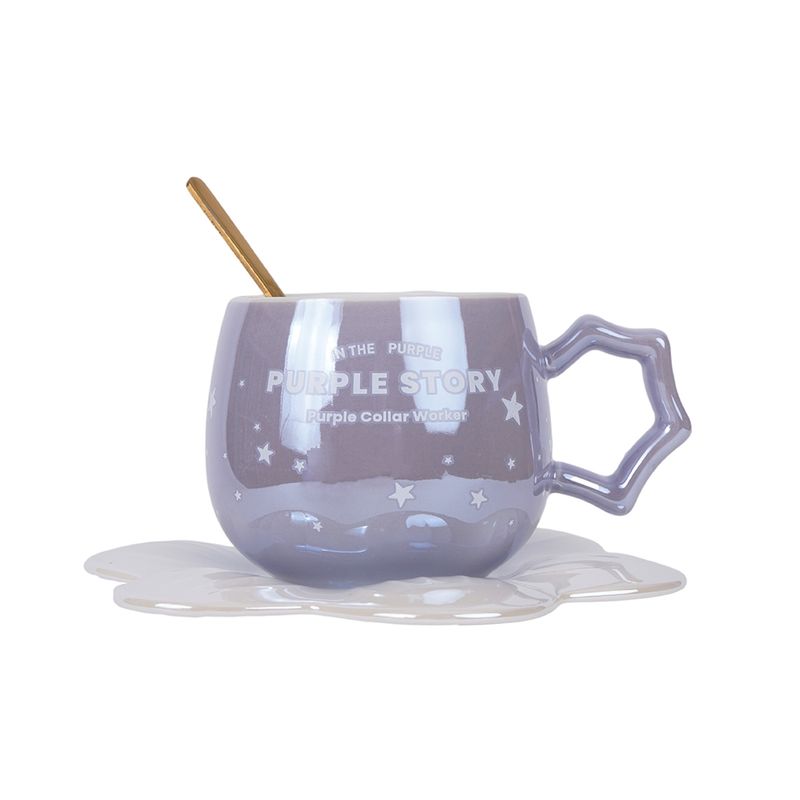 Taza-de-Ceramica-con-Posavasos-y-Cuchara-220-Ml-Serie-Holografica-Purpura-1-26886