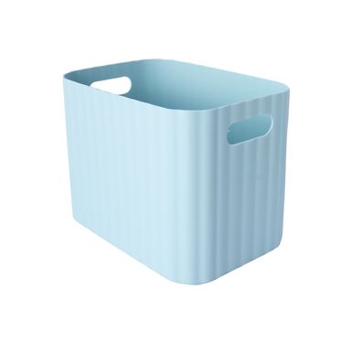 Organizador de Plastico Macaron con Asa Azul