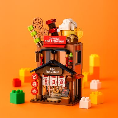Bloques Serie Miniso Bbq Restaurant