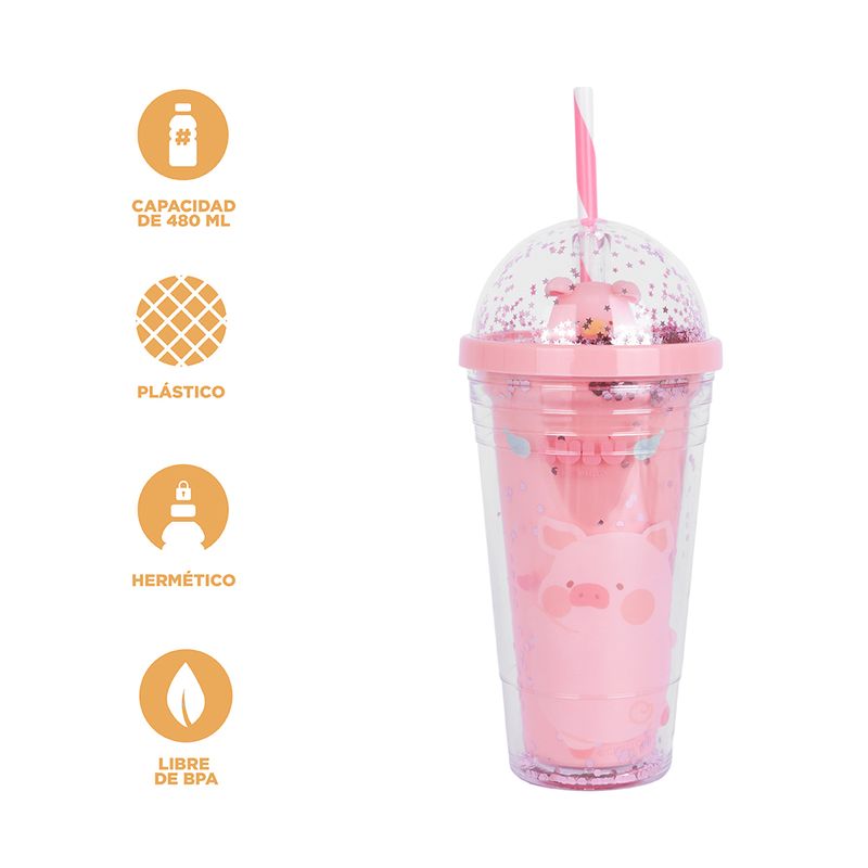 Vaso-de-Plastico-de-Pared-Doble-480-Ml-con-Popote-Serie-Lulu-The-Piggy-3-27061
