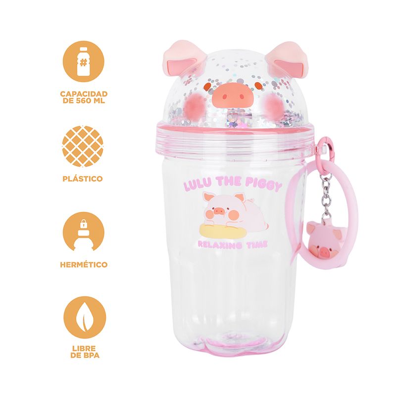 Vaso-de-Plastico-Botella-560-Ml-con-Correa-Serie-Lulu-The-Piggy-Rosa-Vaso-de-Plastico-Botella-560-Ml-con-Correa-Serie-Lulu-The-Piggy-Rosa-3-27062