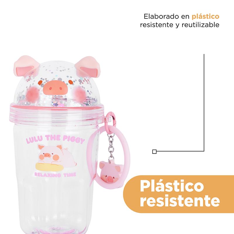Vaso-de-Plastico-Botella-560-Ml-con-Correa-Serie-Lulu-The-Piggy-Rosa-Vaso-de-Plastico-Botella-560-Ml-con-Correa-Serie-Lulu-The-Piggy-Rosa-6-27062