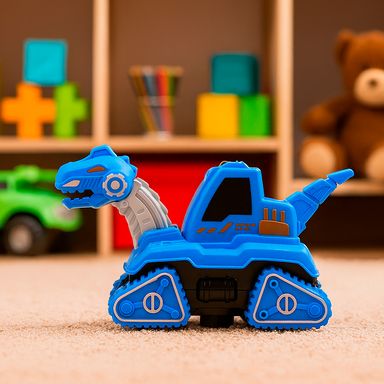 Vehiculo Dinosaurio Transformable Pull Back Serie Miniso