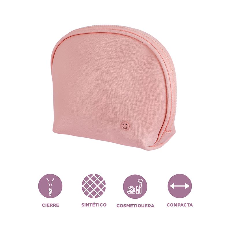 Cosmetiquera-Media-Luna-Basica-Lisa-Serie-Miniso-Rosa-Claro-3-27044