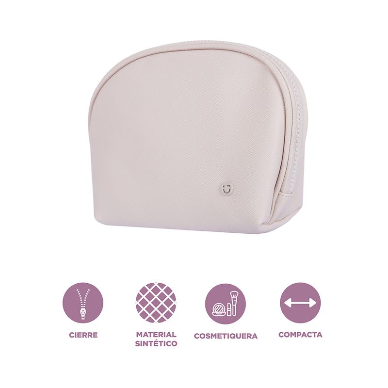 Cosmetiquera-Media-Luna-Basica-Lisa-Serie-Miniso-Apricot-3-27045