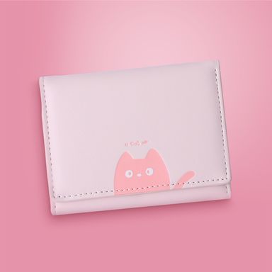 Cartera Trifold Rosa Claro