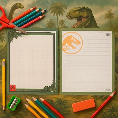 Cuaderno con Llavero Serie Jurassic World