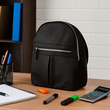 Maleta con Cierre al Frente Serie Miniso Negro