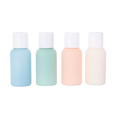 Botellas de Viaje 30 Ml con Tapa Abatible 4 Piezas Serie Morandi