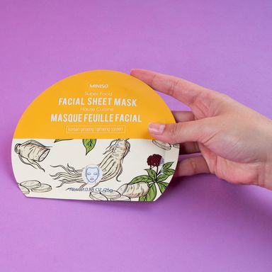 Mascarilla Facial Super Food Ginseng Coreano Serie Miniso