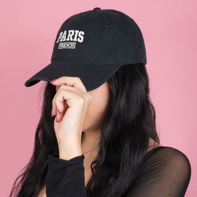 Gorra de Beisbol Bordado Serie Miniso Negro