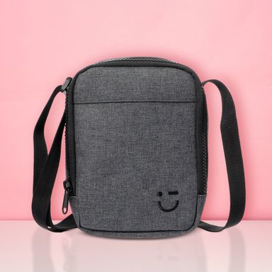 Bolso Cruzado Casual Serie Miniso Gris