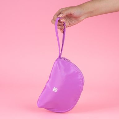 Cosmetiquera Media Luna Serie Miniso Lila