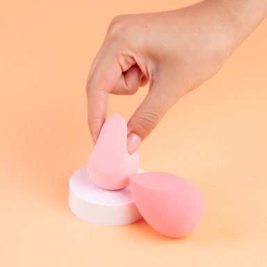 Esponjas de Maquillaje Serie Peach Pink 2 Piezas