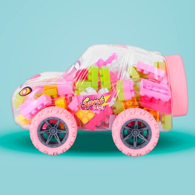Set Bloques de Construcción Coche Deportivo Rosa Serie Miniso