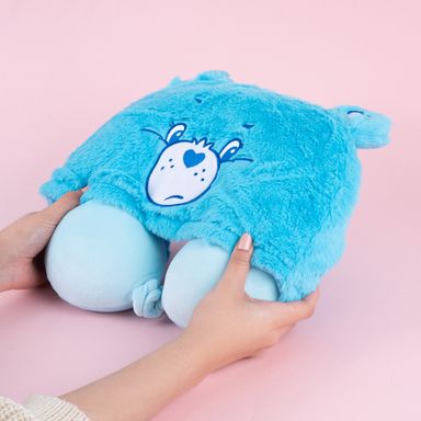 Almohada de Viaje para el Cuello con Capucha Serie Care Bears Azul