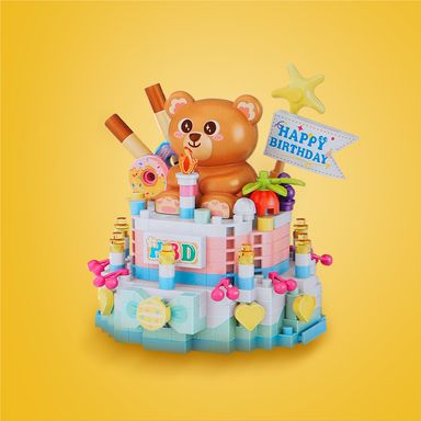 Bloques de Construcción Happy Food Pastel de Oso Serie Miniso