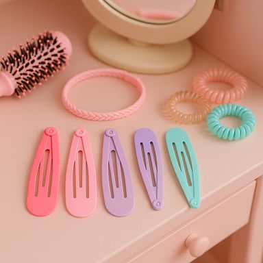 Set de Broches Cabello Serie Miniso 6 Piezas
