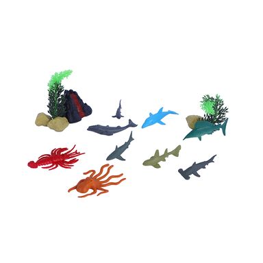 Set de Juguetes Animales del Oceano Serie Miniso