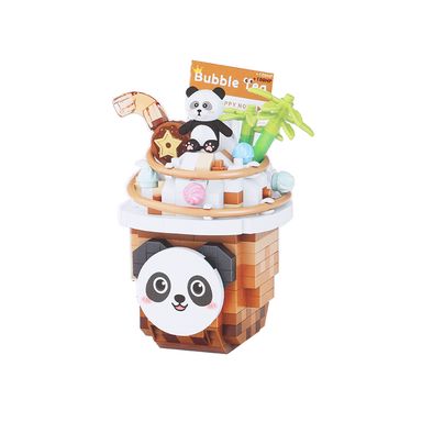 Bloques de Construcción Happy Food con Leche Panda Serie Miniso