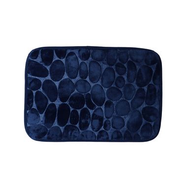 Tapete Decorativo con Estampado de Piedra Serie  Azul Marino