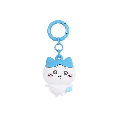 Llavero 3D Hachiware Serie Chiikawa Blanco con Azul