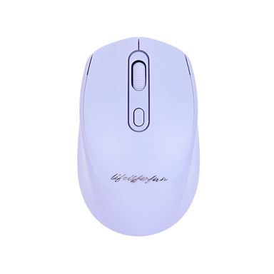 Mouse Inalambrico Recargable Serie Life Is For Fun Miniso Mod Lw13Mc Morado