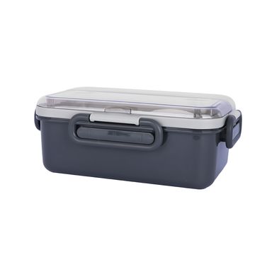 Contenedor 1500 Ml de Doble Capa con 4 Hebillas Gris