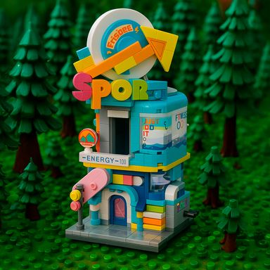 Set de Bloques de Construccion Campo Deportivo Serie Miniso