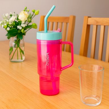 Vaso de Gran Capacidad 1250 Ml Serie Solid Rosa