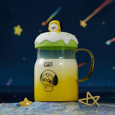 Taza con Tapa y Baby Chimmy  Serie Bt21